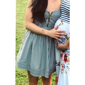 Striped mini dress